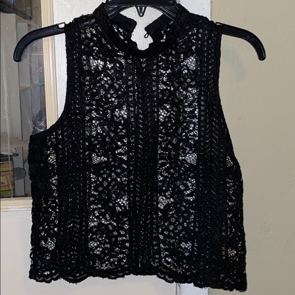 Sheer lace top
